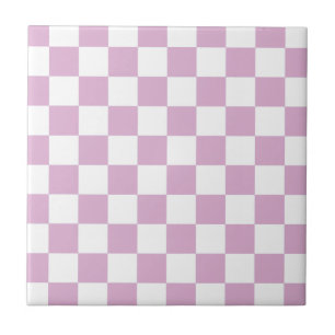Roze hoekijkbord tegeltje