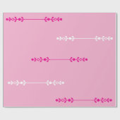 roze hoes cadeaupapier (Vlak)