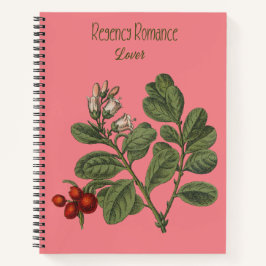 Roze hoes met bloemetjes Regency Romance Lover Notitieboek