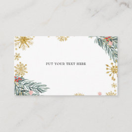 Roze hoes Oh wat een leuke winterkaart Informatiekaartje