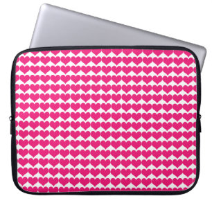 Roze hoes van het Cute Hearts-laptophoes