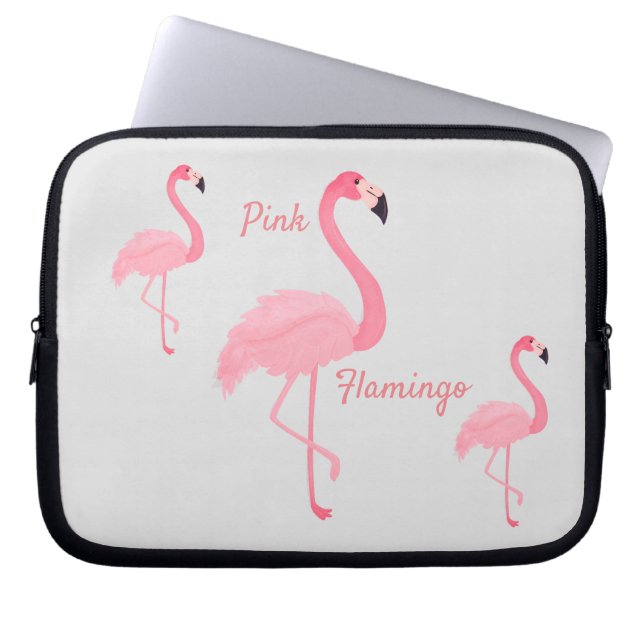 Roze hoes voor Flamingo-laptop (Voorkant)