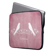 Roze hoes voor veulen - Doordruppel voor laptop (Voorkant Links)