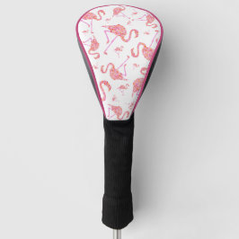 Roze Hoesje Flamingo Driver Golfheadcover
