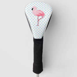 Roze Hoesje Flamingo Driver Golfheadcover