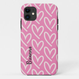 Roze Hoesje-Mate iPhone Case