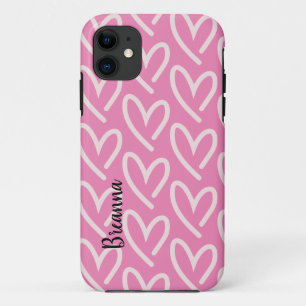 Roze Hoesje-Mate iPhone Case
