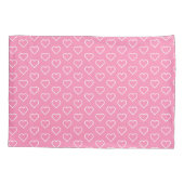 Roze Hoesje met hartslag Kussensloop (Achterkant)