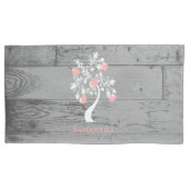 Roze Hoesje van het hart Gepersonaliseerd Pillow Kussensloop (Voorkant-Links)