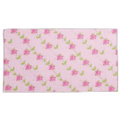 Roze Hoesjes van Floral Kussensloop (Voorkant-Rechts)