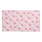 Roze Hoesjes van Floral Kussensloop (Achterkant-Links)