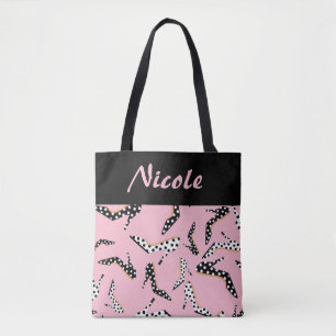 Roze Hoge Hak Charm Tote Bag