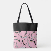 Roze Hoge Hak Charm Tote Bag (Achterkant)