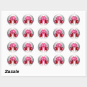  roze hoge hak schoen Stickers (Vel)