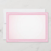 Roze Hoge Hak Schoen Tutu Pearl Baby shower Kaart (Achterkant)