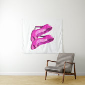 Roze Hoge Hakken 64-Bit Pixel Art Stijl Wandkleed (In Situ (horizontaal))