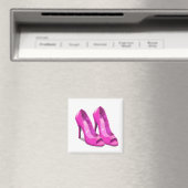 Roze hoge hakken 64-Bit pixelartstijl Magneet (Insitu (Vaatwasser))