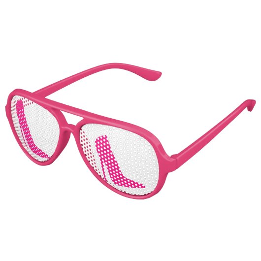 ROZE HOGE HAKKEN AVIATOR ZONNEBRIL (Gekanteld)