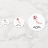 Roze Hoge Hakken Bruiloft Feest Confetti (Voorkanten)