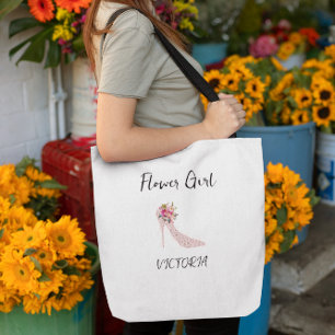 Roze Hoge Hakken Bruiloftsfeest Boodschappentassen Tote Bag