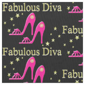  ROZE HOGE HAKKEN FABULOUS DIVA STOF (Close Up)