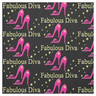 ROZE HOGE HAKKEN FABULOUS DIVA STOF