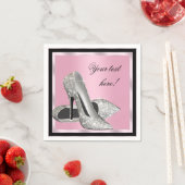 Roze hoge hakken schoenen servet (Insitu)