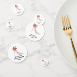 Roze hoge hakken Vrijgezellenfeest Confetti