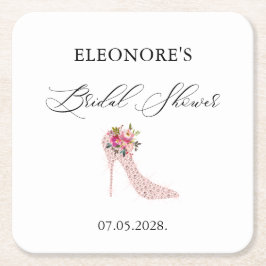 Roze hoge hakken Vrijgezellenfeest Kartonnen Onderzetters