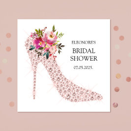 Roze hoge hakken Vrijgezellenfeest Servet