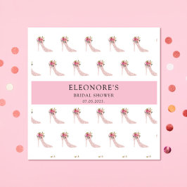 Roze hoge hakken Vrijgezellenfeest Servet