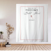 Roze hoge hakken Vrijgezellenfeest welkom Wandkleed