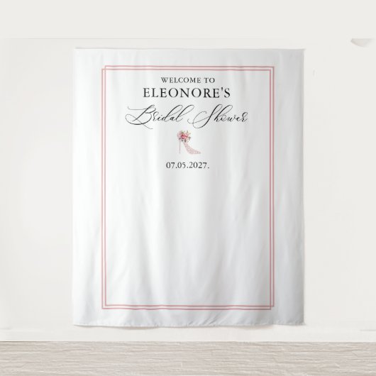 Roze hoge hakken Vrijgezellenfeest welkom Wandkleed (Voorkant)