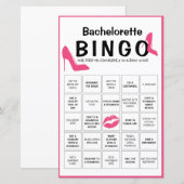 Roze hoge niveaus | Bingo Game |  (Voorkant / Achterkant)