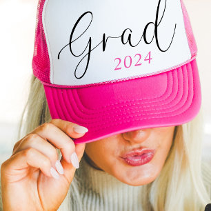 Roze Hoge School Senior Class van 2024 Afstuderen Trucker Pet
