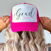 Roze Hoge School Senior Class van 2024 Afstuderen Trucker Pet