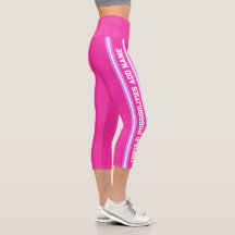 Roze Hoge taille Yoga Capris, XS (0-2)