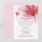 Roze hoge uitnodiging (Voorkant / Achterkant)