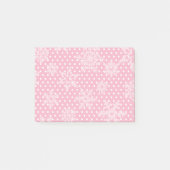 Roze holiday Snowflakes Post-it® Notes (Voorkant)