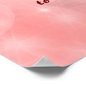 Roze holistisch Poster voor het zinken (Hoek)