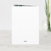 Roze Holly Krans Vrolijk Kerstfeest Feestdagen Kaart (Achterkant)