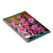 Roze Hollyhock Garden Gifts van Sharles Notitieboek (Rechterzijde)