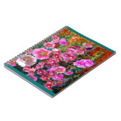 Roze Hollyhock Garden Gifts van Sharles Notitieboek (Linkerzijde)