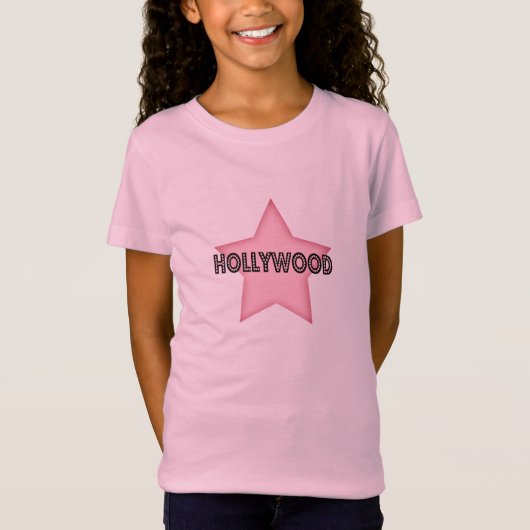 Roze Hollywood Star Producten T-shirt (Voorkant)