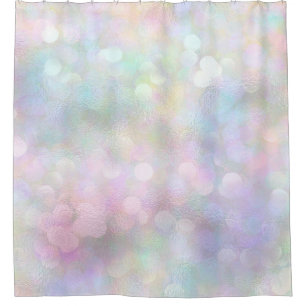 Roze holografische Abstracte Unicorn Girly Modern Douchegordijn