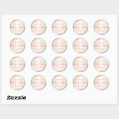 Roze holografische glitter body boter labels (Vel)