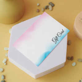 Roze Holografische Iridescent Certificaat Gift Kaa Visitekaartje