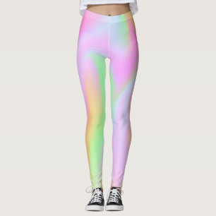 Roze holografische regenboogLeggings Leggings