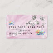 Roze Holograph Unicorn Credit Kaart Visitekaartje (Voorkant)