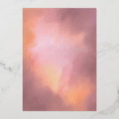 Roze Hombre Cosmic Wash Vrijgezellenfeest Sparkle Folie Uitnodiging (Achterkant)